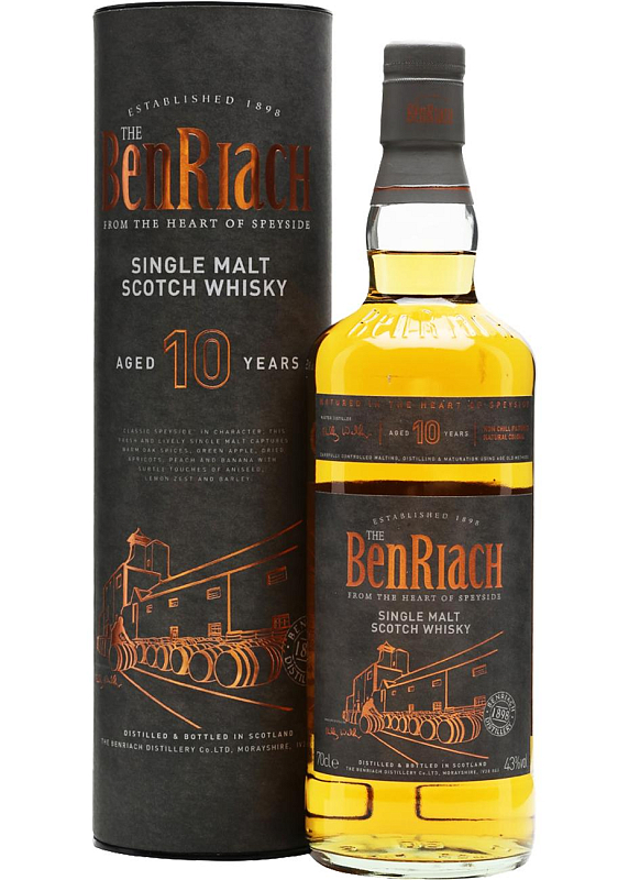 Виски BenRiach 10 Y.O. 43°